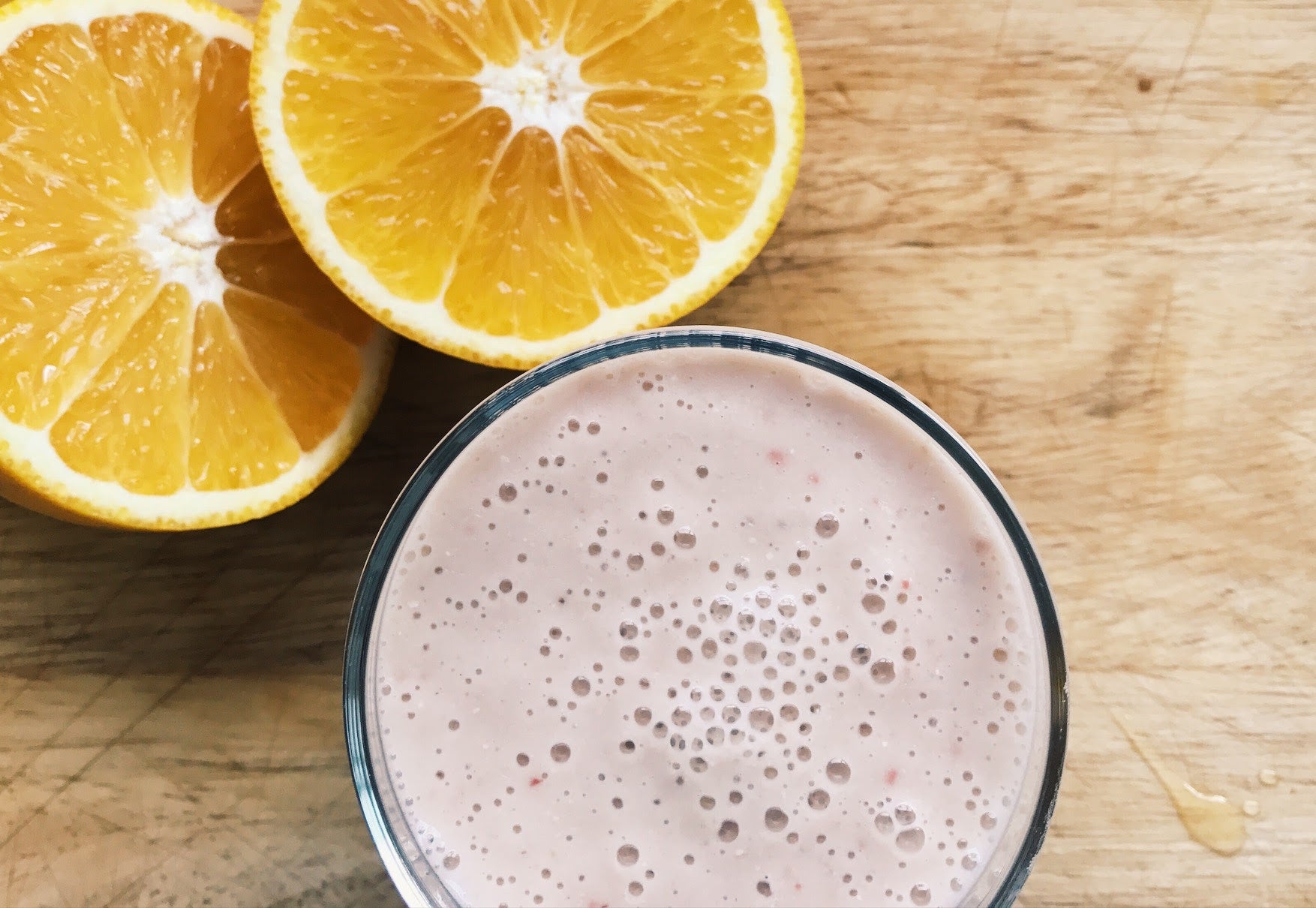 Diary-Free Orange Pomegranate Smoothie