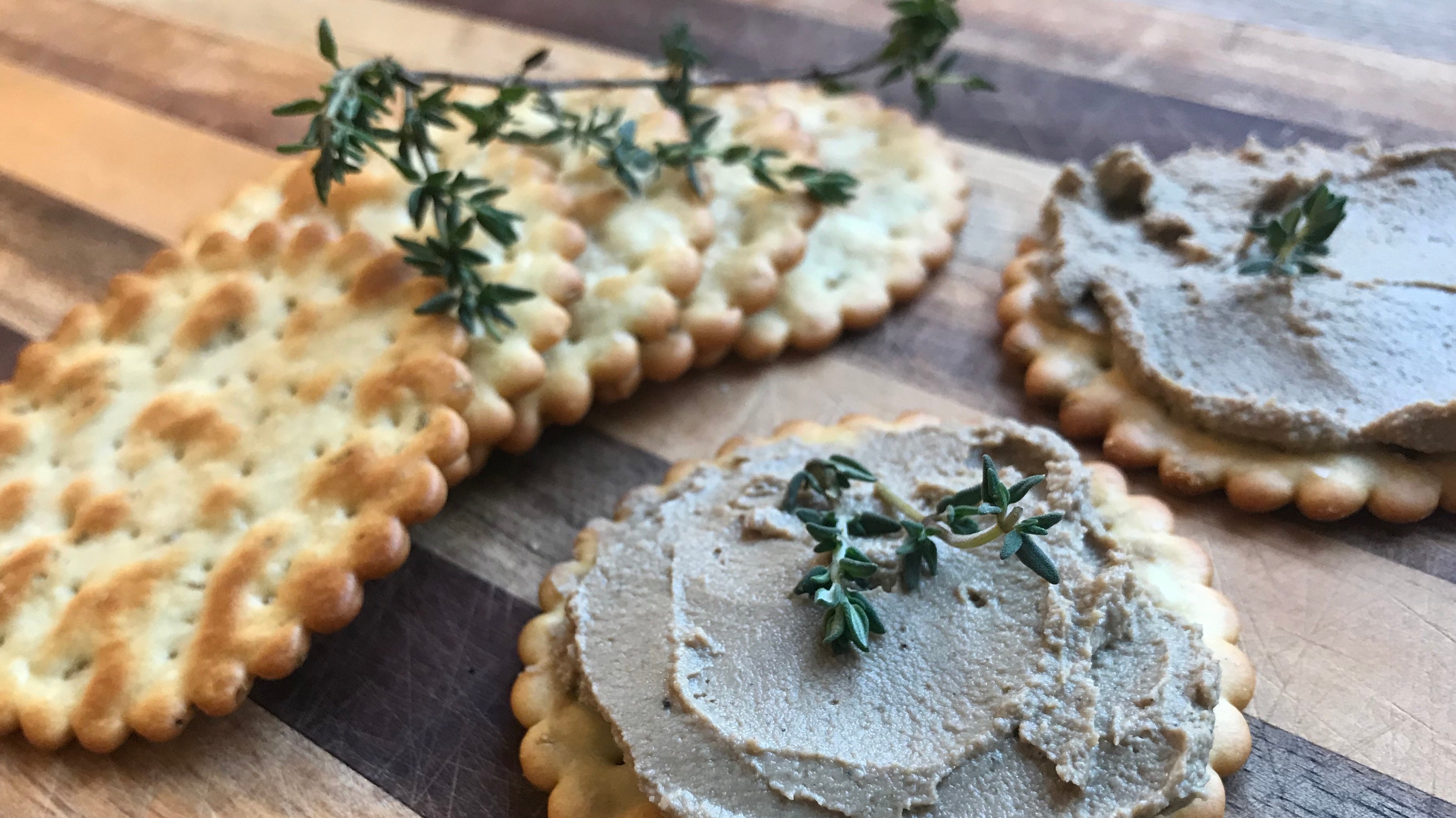 Homemade Chicken Liver Pate in a blender