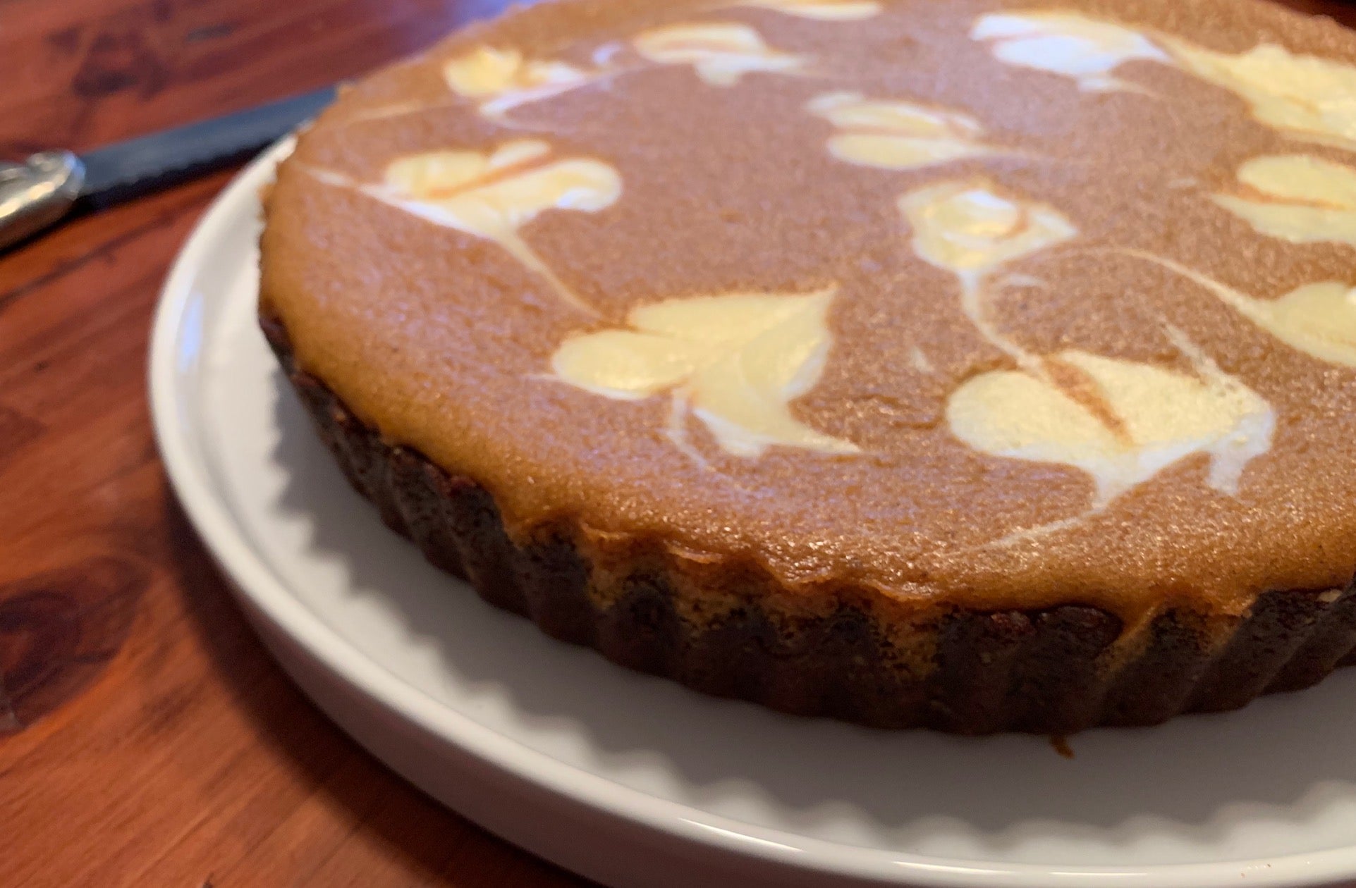 Spiced Butternut Baked Cheesecake