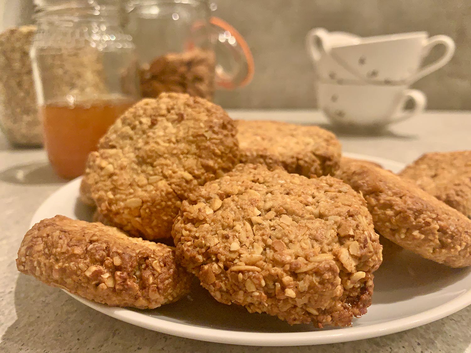 Scrumptious Honey Oat Biscuits