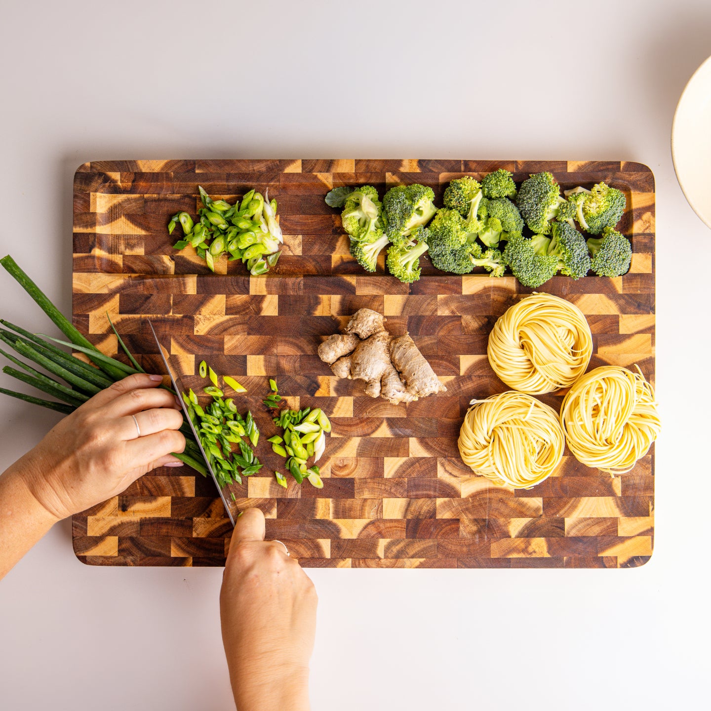 Long Bowl Prep + Serve Board (End Grain)