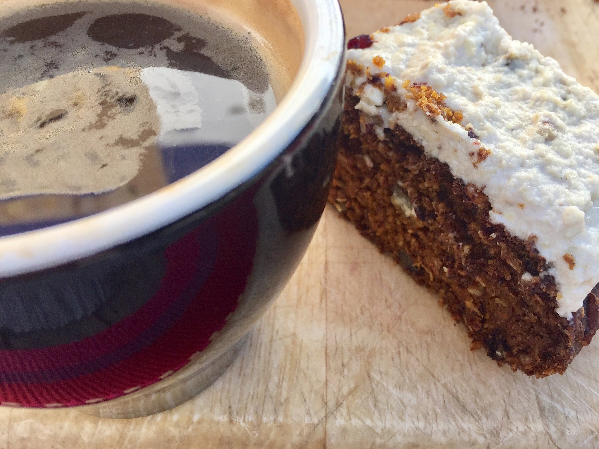 Breakfast Beetroot, Pecan & Date cake
