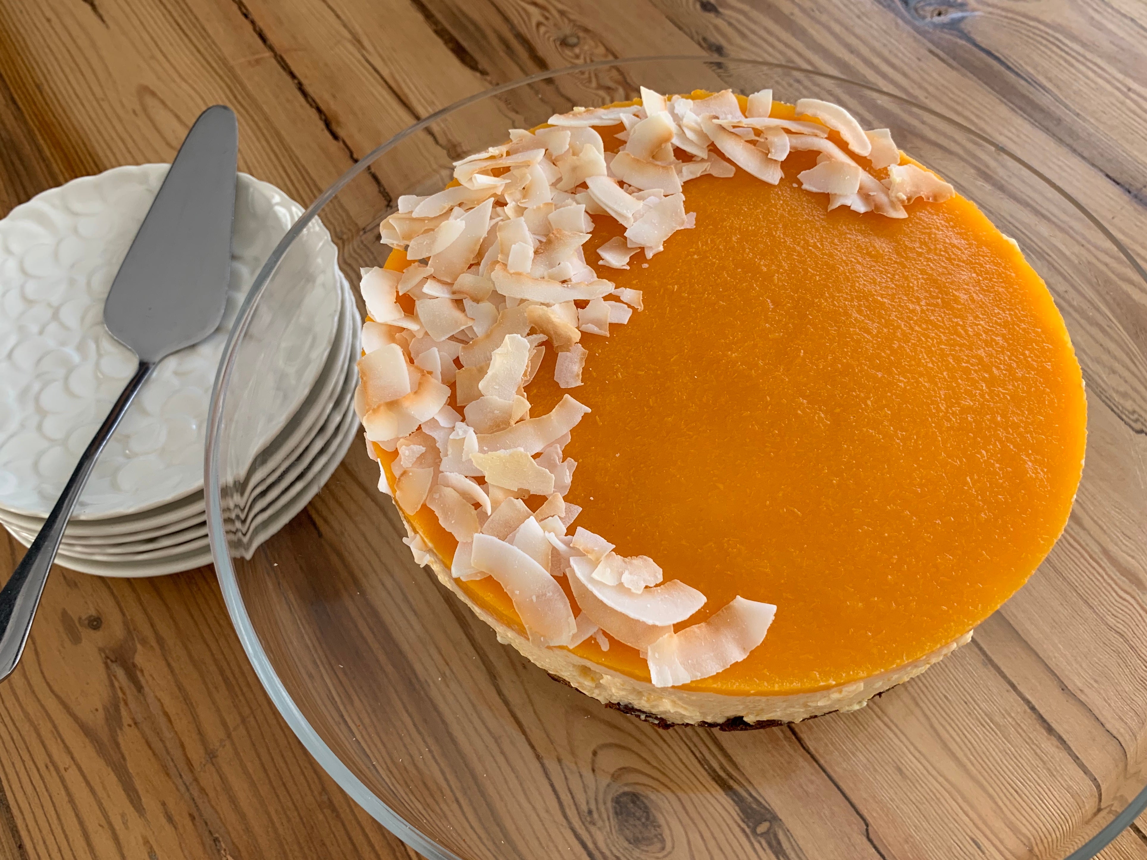 Light Peach Yoghurt Fridge Tart