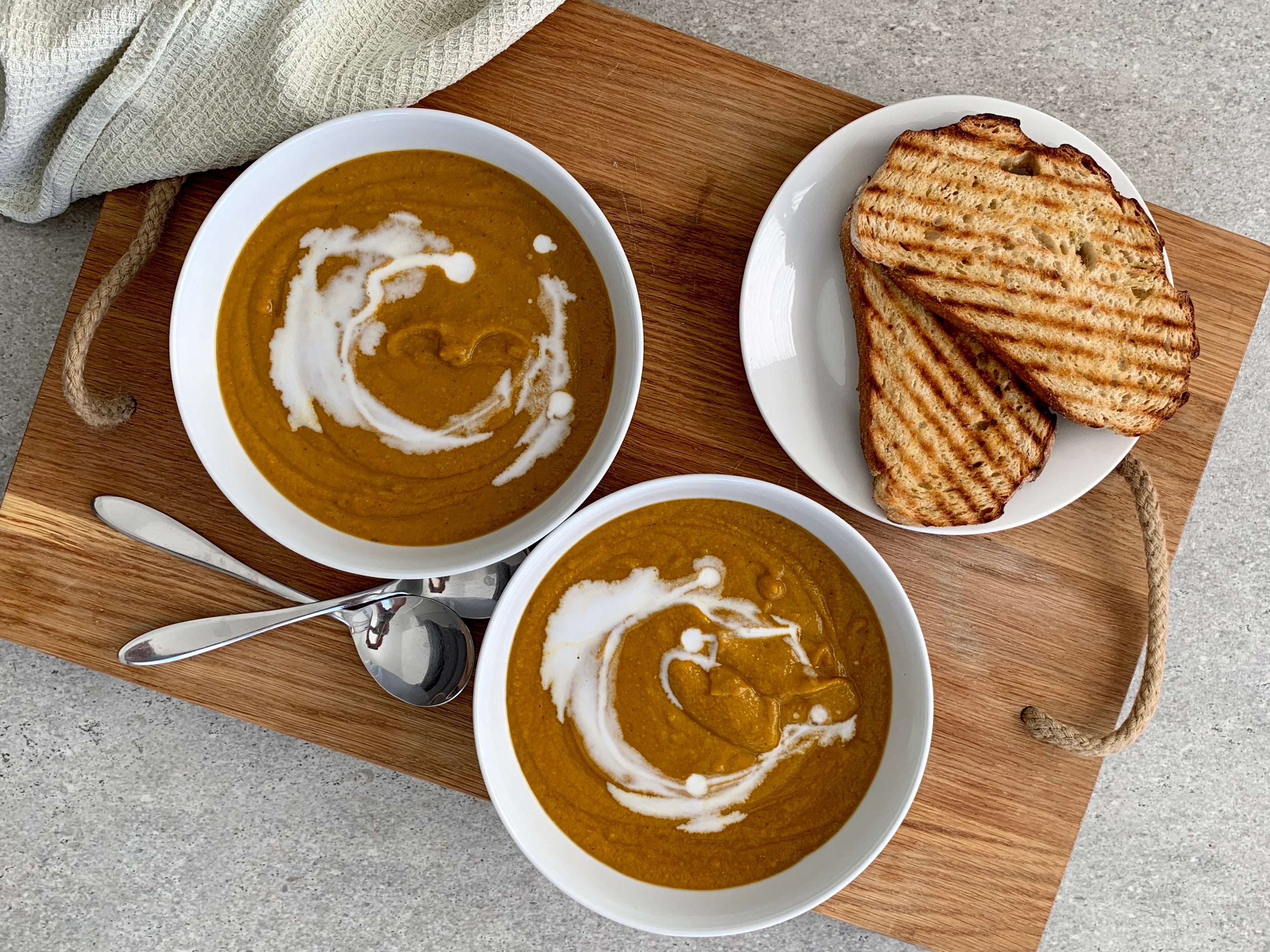 Carrot Masala Peanut Butter Soup Recipe