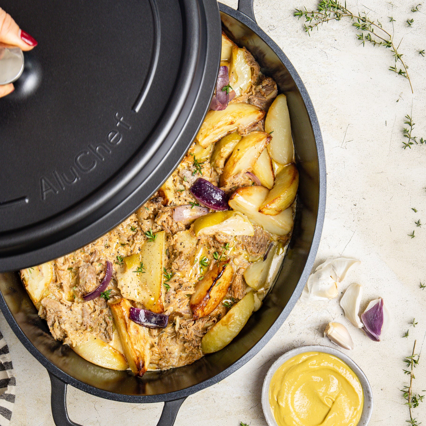 Oval Casserole with Lid