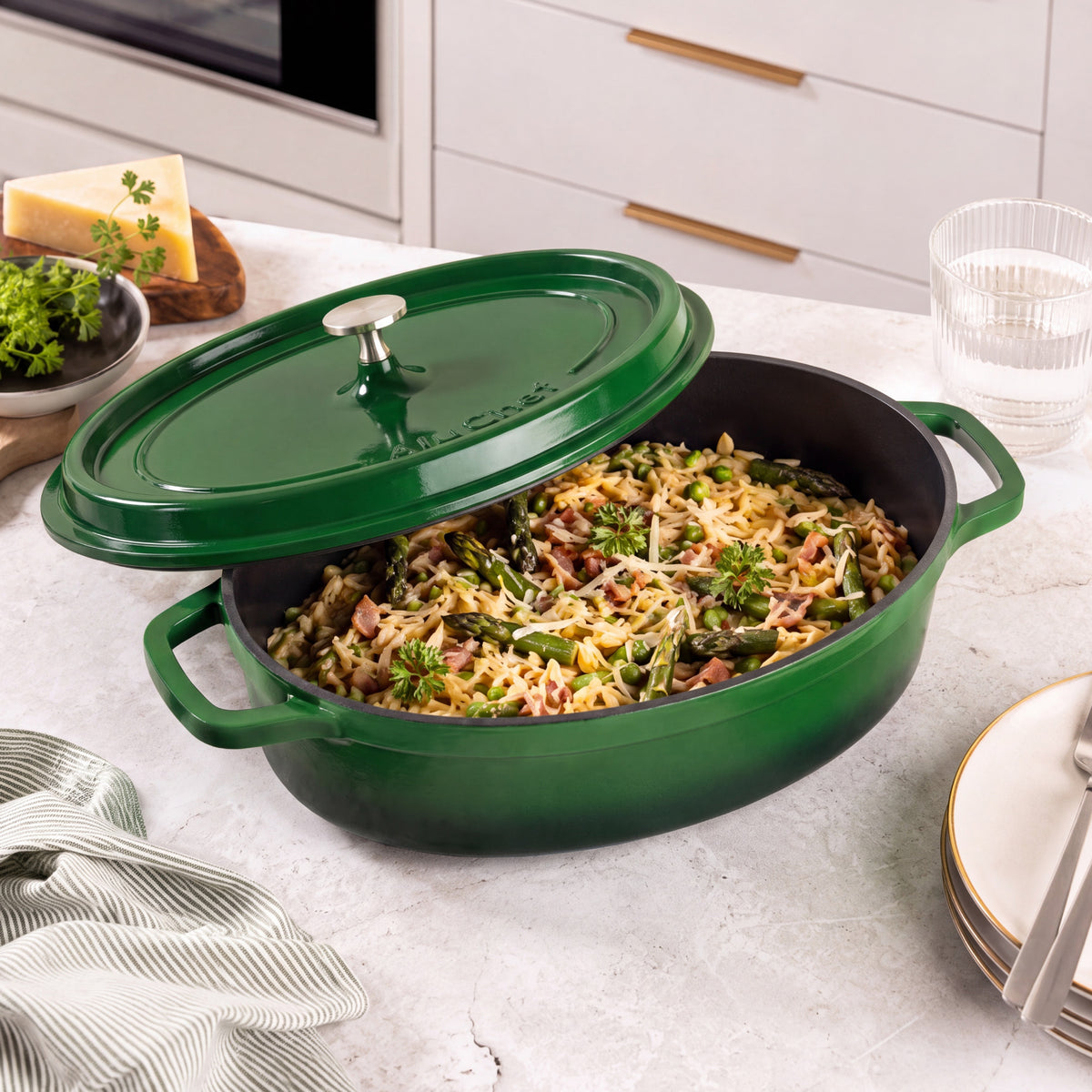 Oval Casserole with Lid