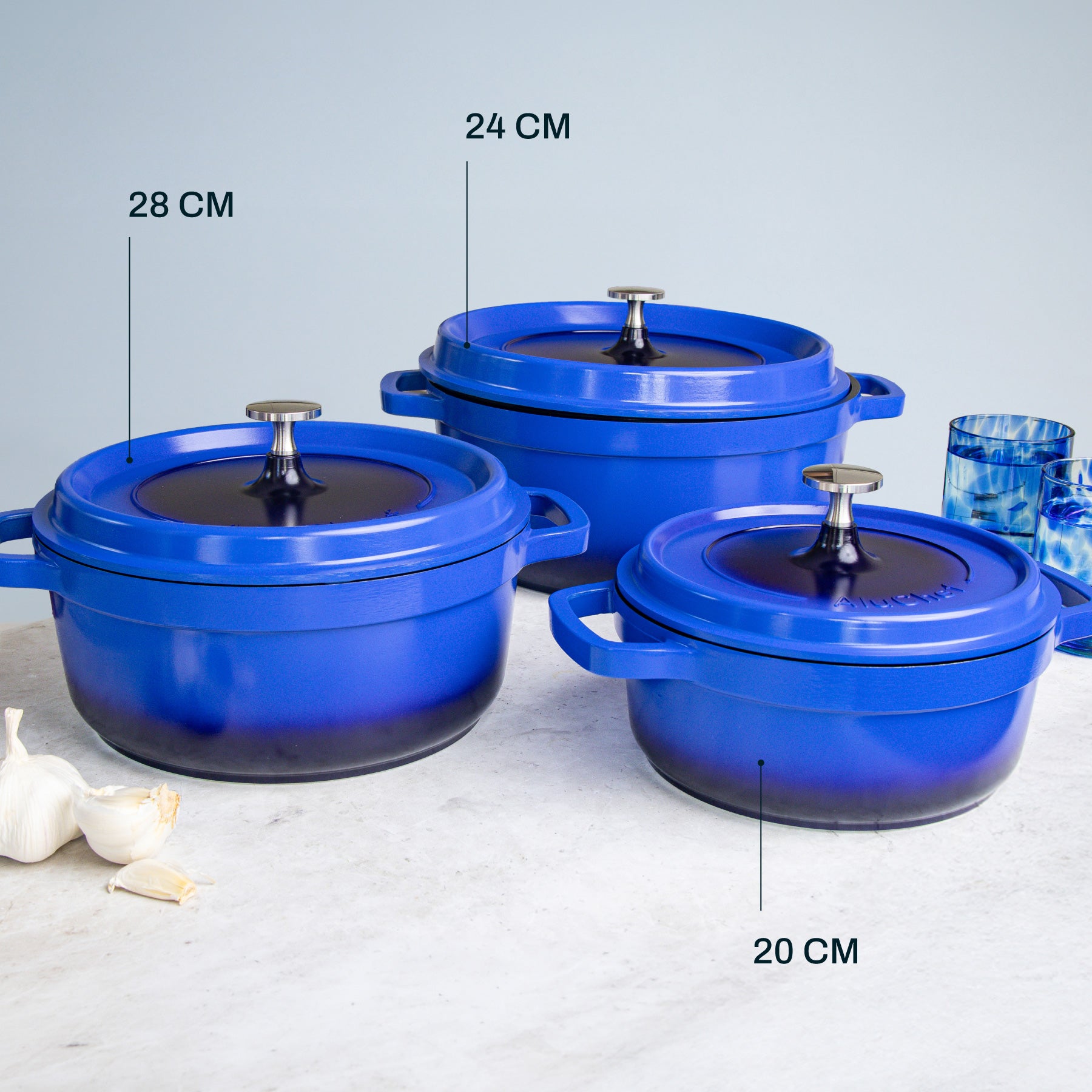 Round Casserole Pot with Lid