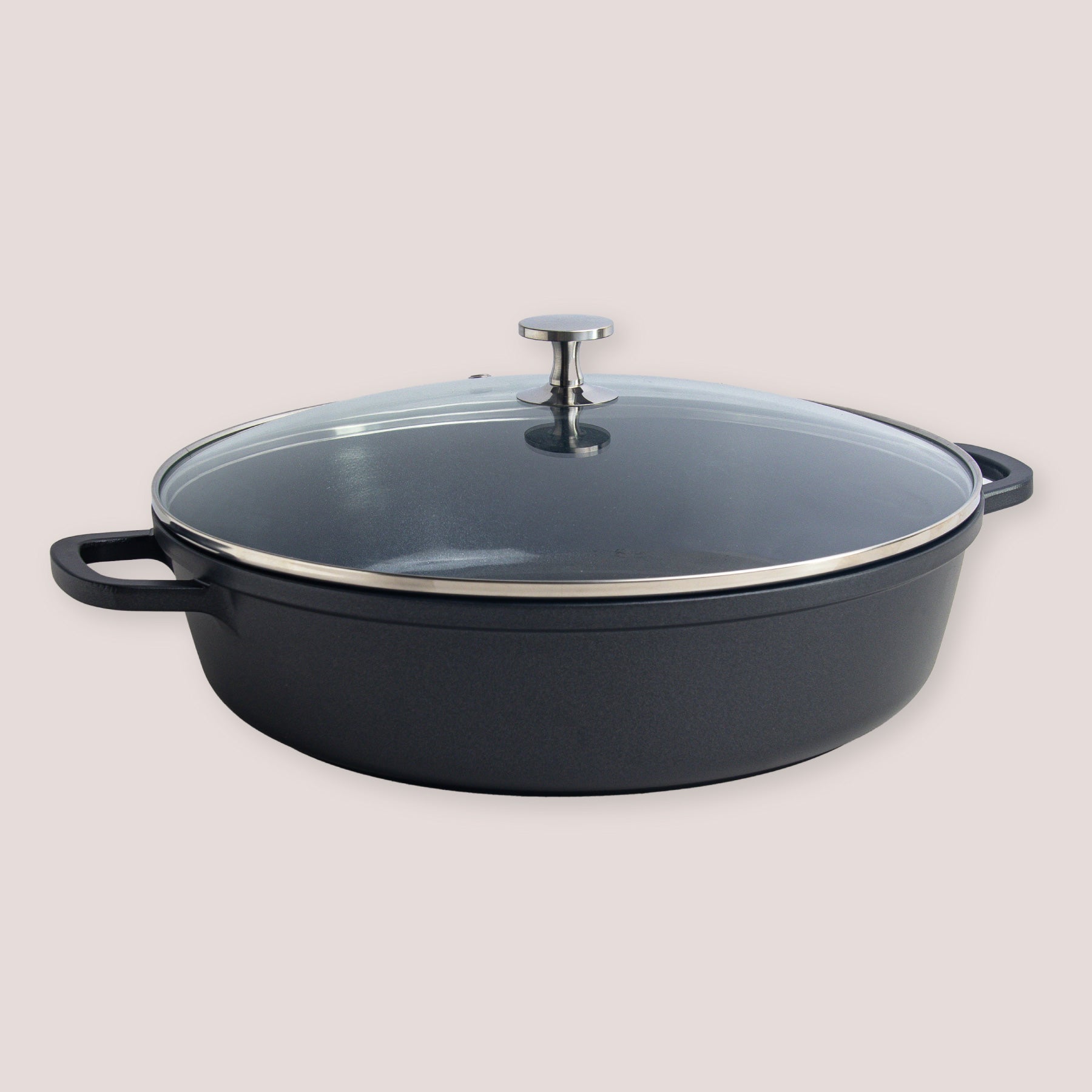 Shallow Casserole with Glass Lid