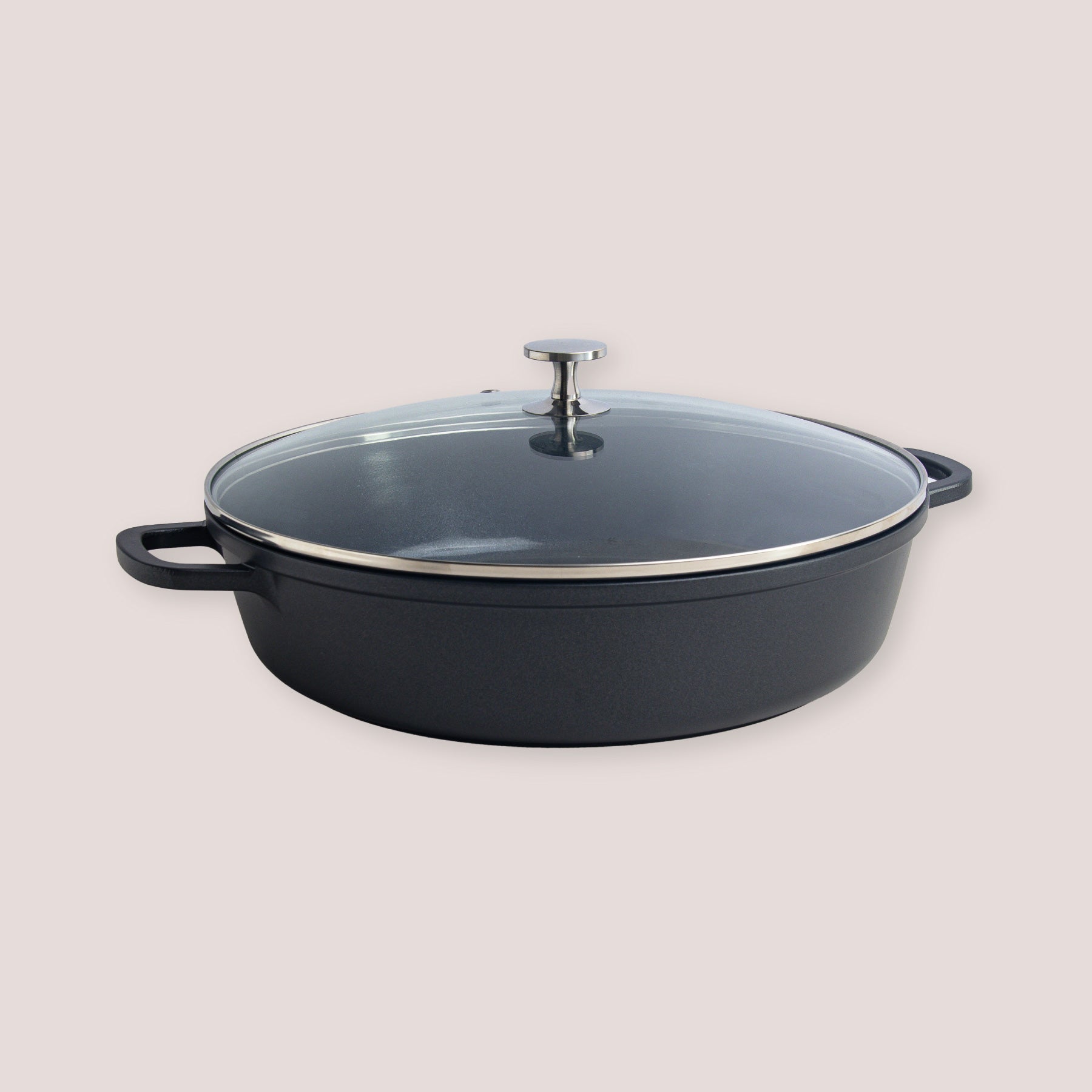 Shallow Casserole with Glass Lid