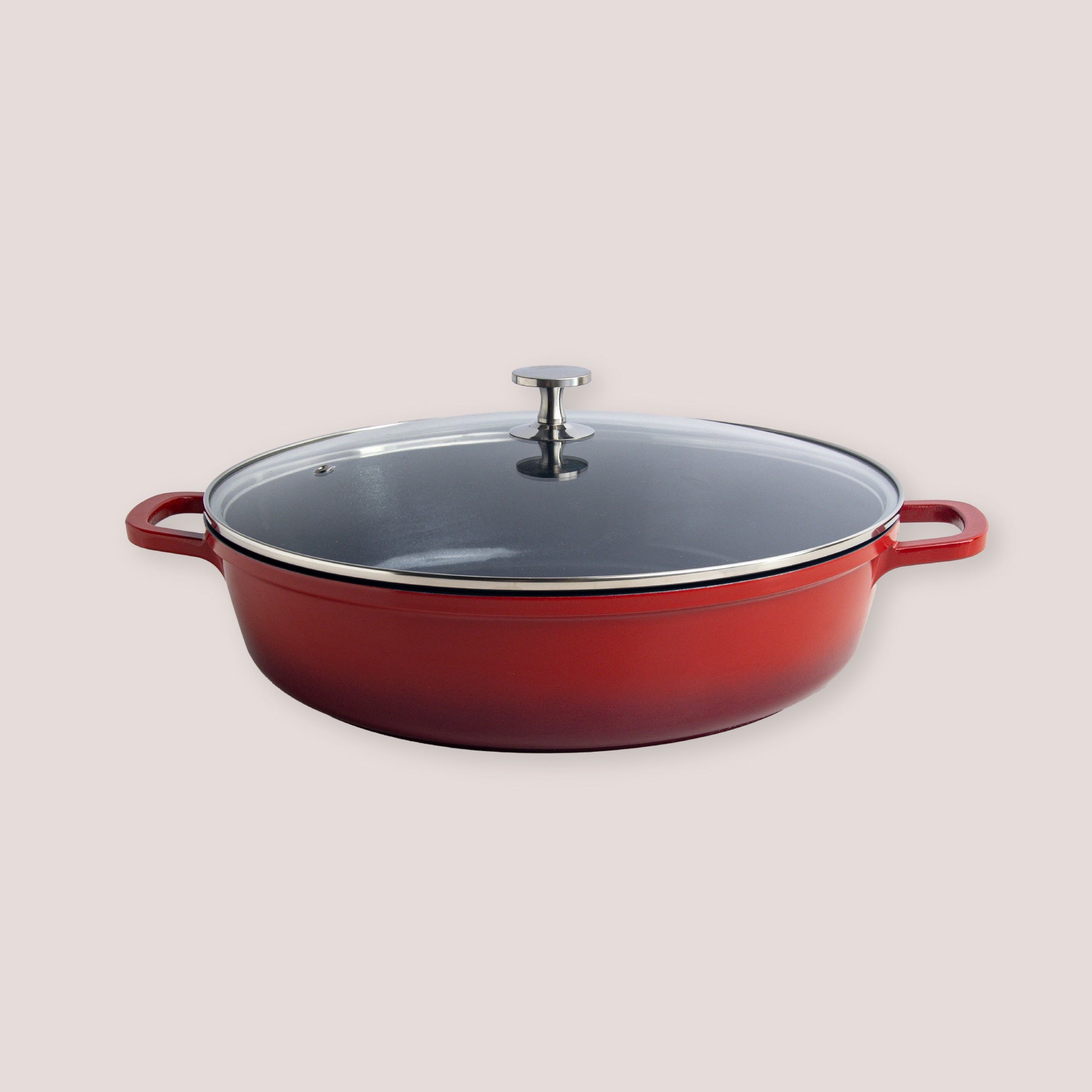 Shallow Casserole with Glass Lid